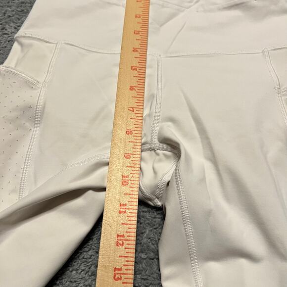 Lululemon Leggings Womens 4 Mind Over Miles Crop Activewear Workout Pants White - Picture 8 of 9